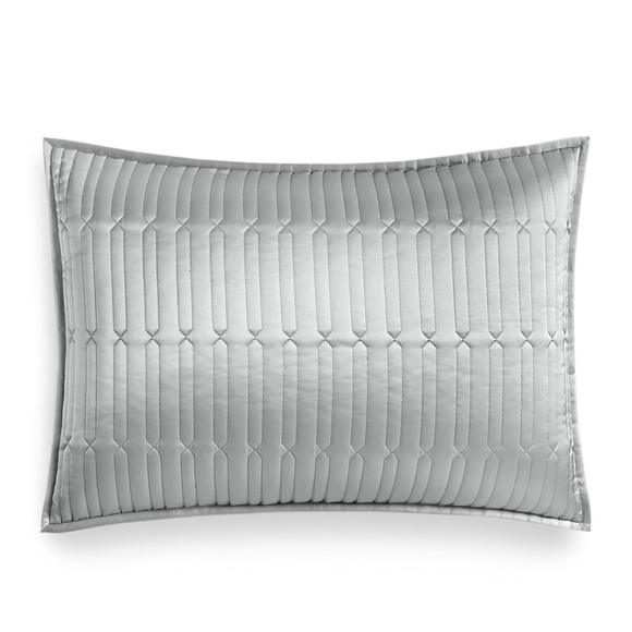 Hotel Collection Bedding Hotel Collection Lithos Quilted Sham Grey